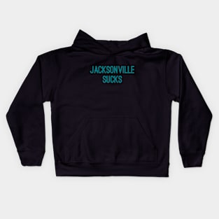 Jacksonville Sucks (Aqua Text) Kids Hoodie